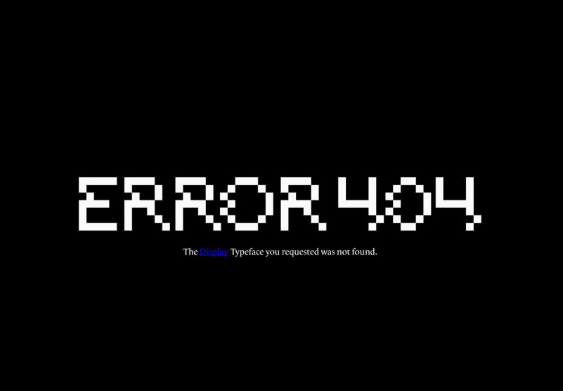 404 error