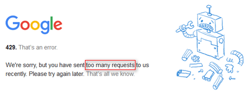 too many request