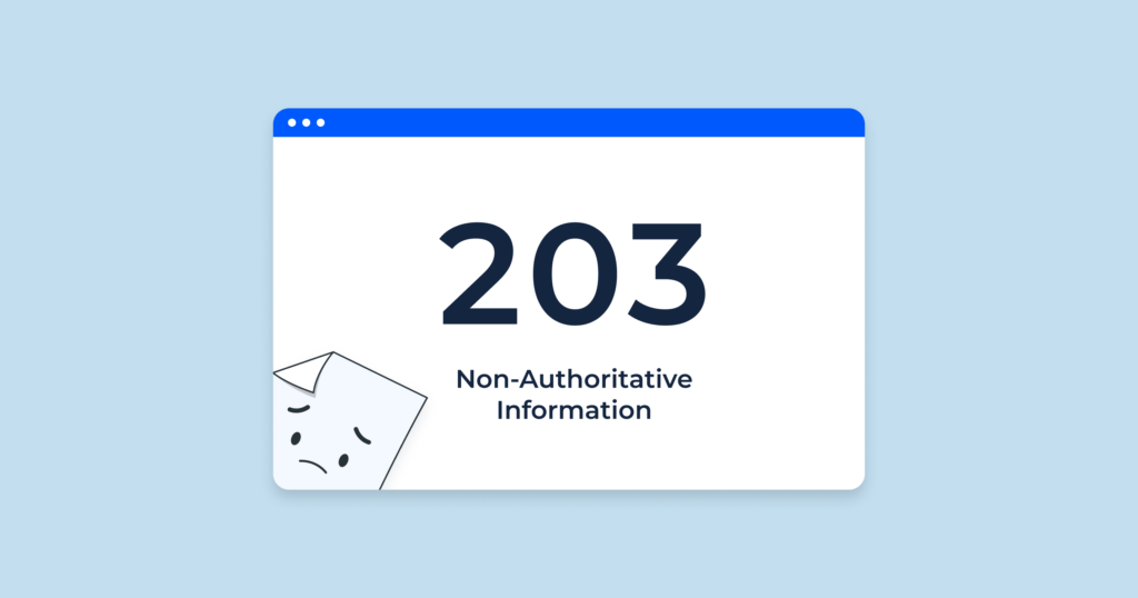 کد وضعیت 203
